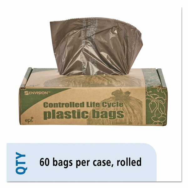 Stout 30 gal Trash Bags, 30 in x 36 in, Heavy-Duty, 0.8 mil, Brown, 60 PK G3036B80